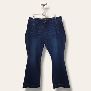 Judy Blue Jeans Plus 24W High Waist Flare Blue Denim JB82196DK-PL